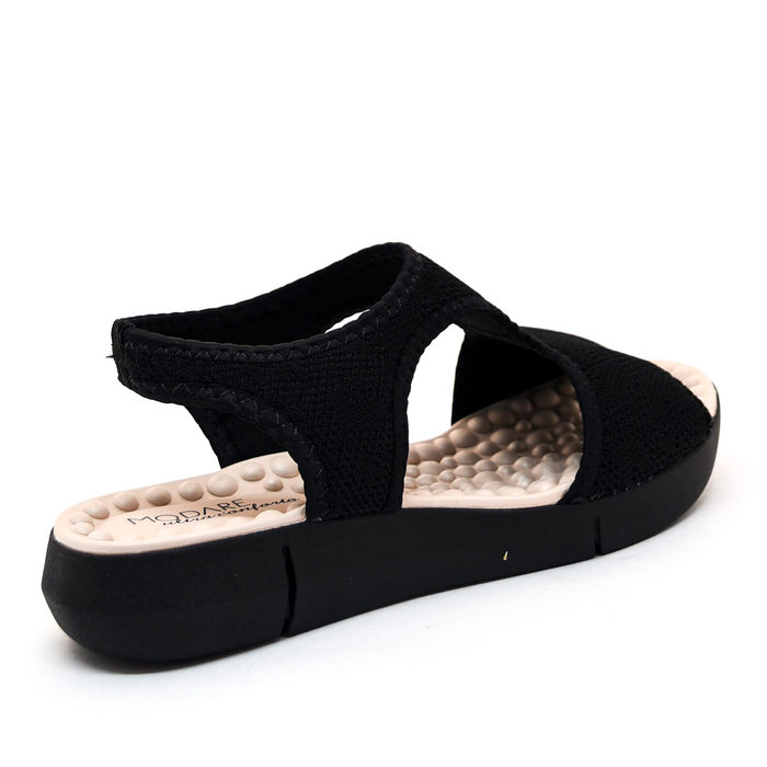 Sandália Modare Ultra Conforto Palmilha Massageadora Preto