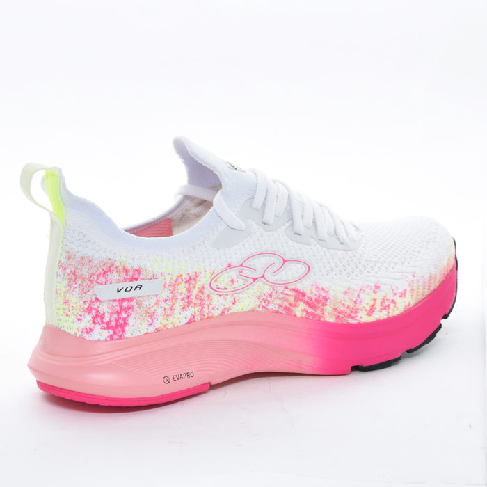 Tênis Slip-On Olympikus Voa Colors Mesh Trabalhado Cadarço Tecnologia Hypersox Pinceladas Neon Solad