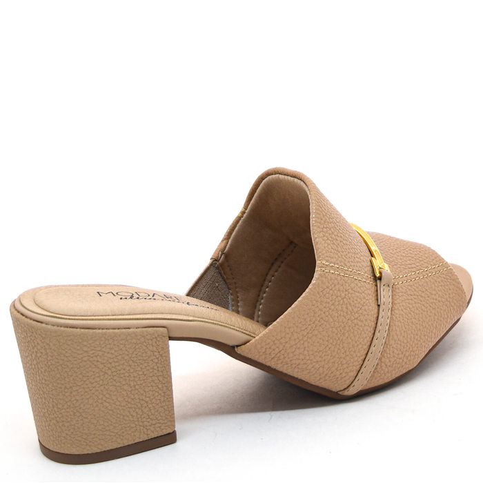 Tamanco Modare Ultra Conforto Napa Floather com Metal Rosé