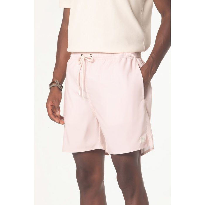 Short Banho Dlz Poliéster Elastano Cós Elástico com Amarração Bolso Embutido Salmão