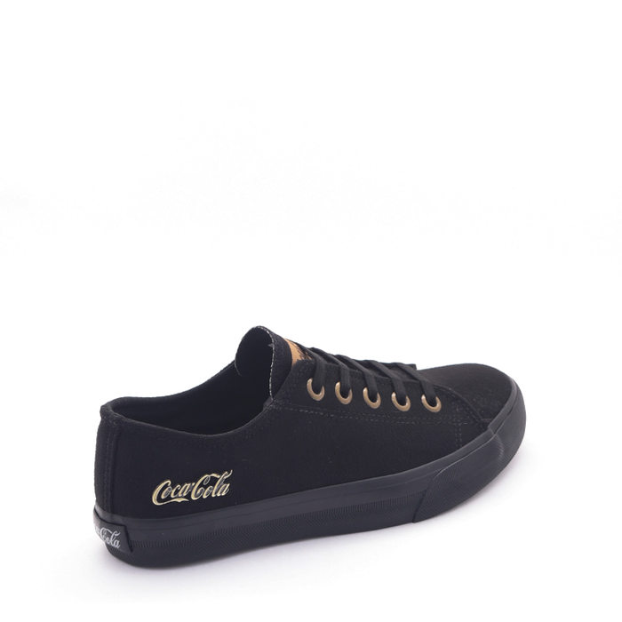 Tênis Coca Cola Suede Detalhe Metal Logo Preto