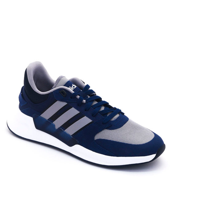 Tênis Adidas Run90S Mesh com Amortecedor Azul Marinho e Cinza