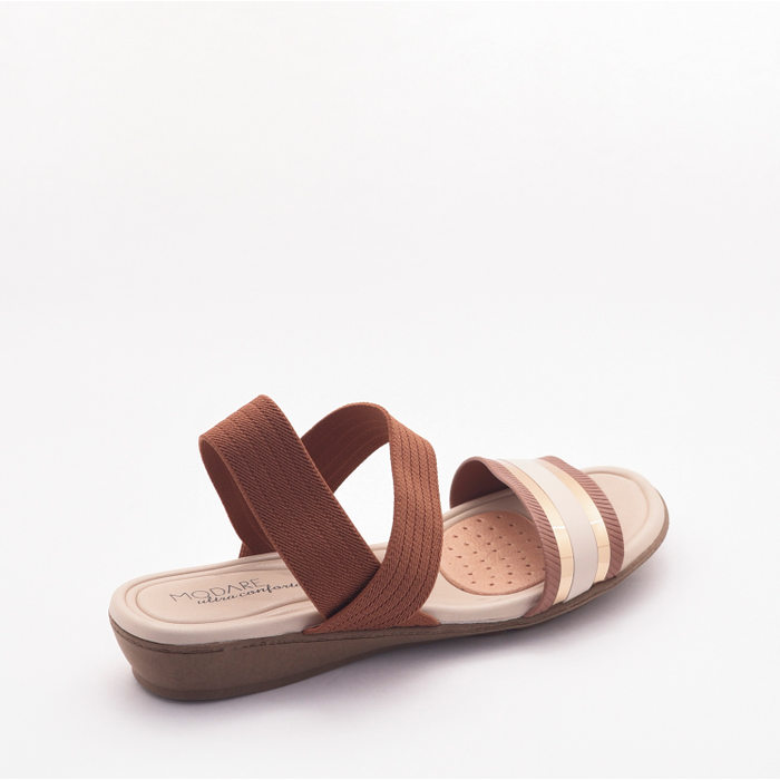 SANDÁLIA RASTEIRA MODARE ULTRA CONFORTO DETALHE ELÁSTICO MARROM