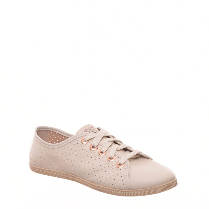 Tênis Moleca com Microperfuros Off White