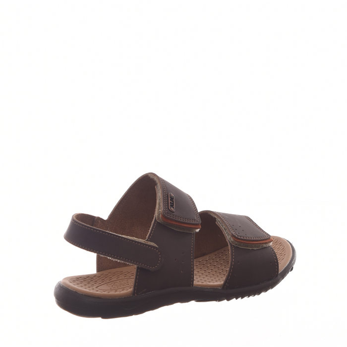 Sandália Klin Anatômico Velcro Marrom