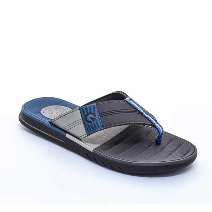 Chinelo Cartago Sevilha IV Dedo Marrom e Azul