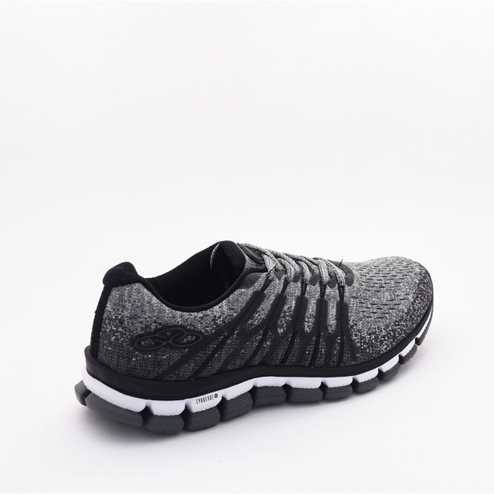 TÊNIS OLYMPIKUS DIFFUSE 2 KIDS MESH CINZA E PRETO