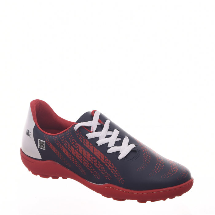 Chuteira Society Molekinho Azul Marinho e Vermelho