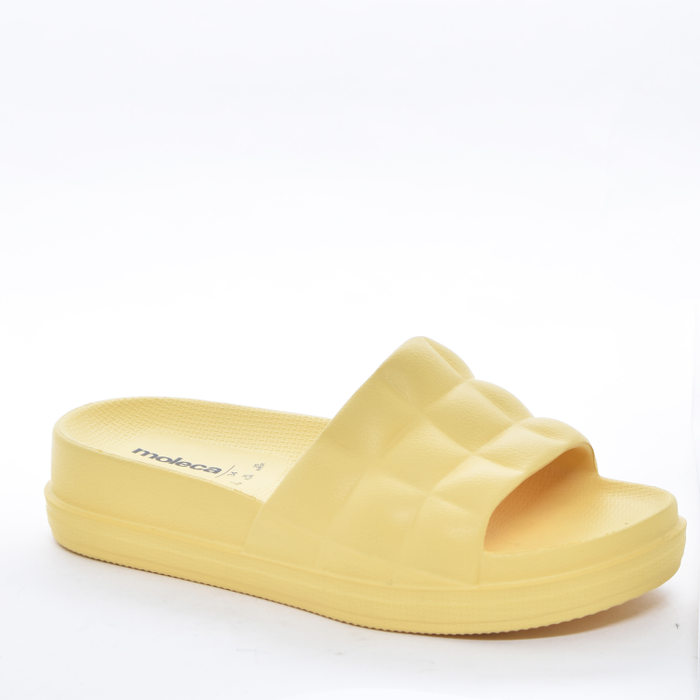 Chinelo Slide Moleca Eva Amarelo