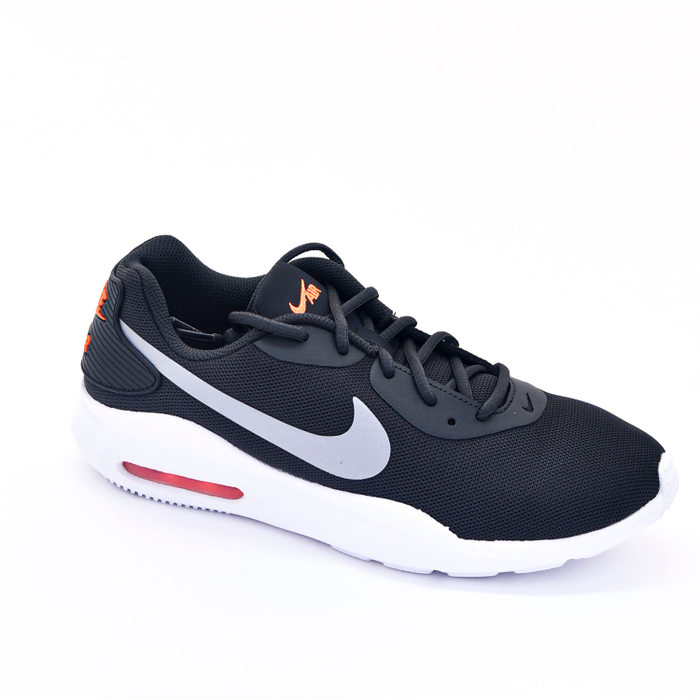 Tênis Nike Air Max Oketo Tela Estampa Logo Grafite e Branco