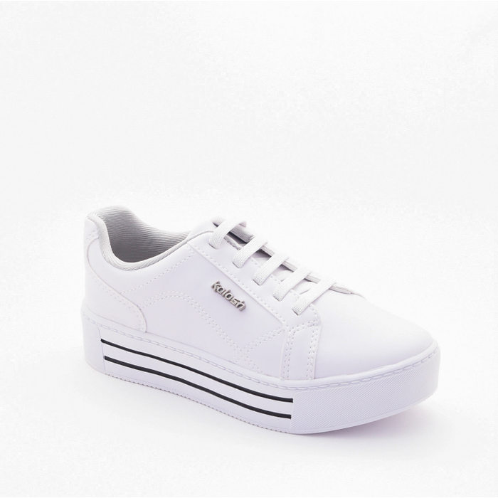 Tênis Kolosh Detalhe Listras Bordado Logo Branco