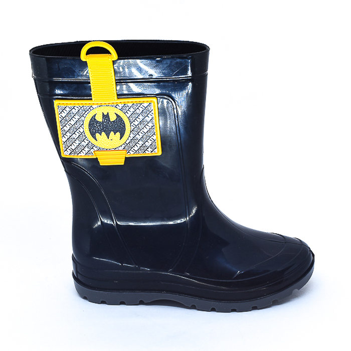Bota Galocha Grendene Liga da Justiça Hero Power Preto e Amarelo