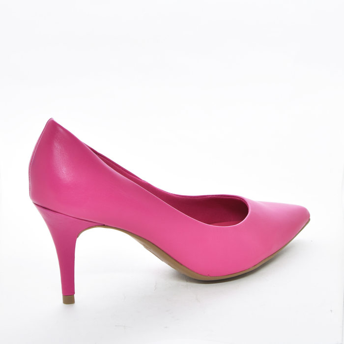 Sapato Scarpin Bottero Couro Salto Fino Médio Rosa