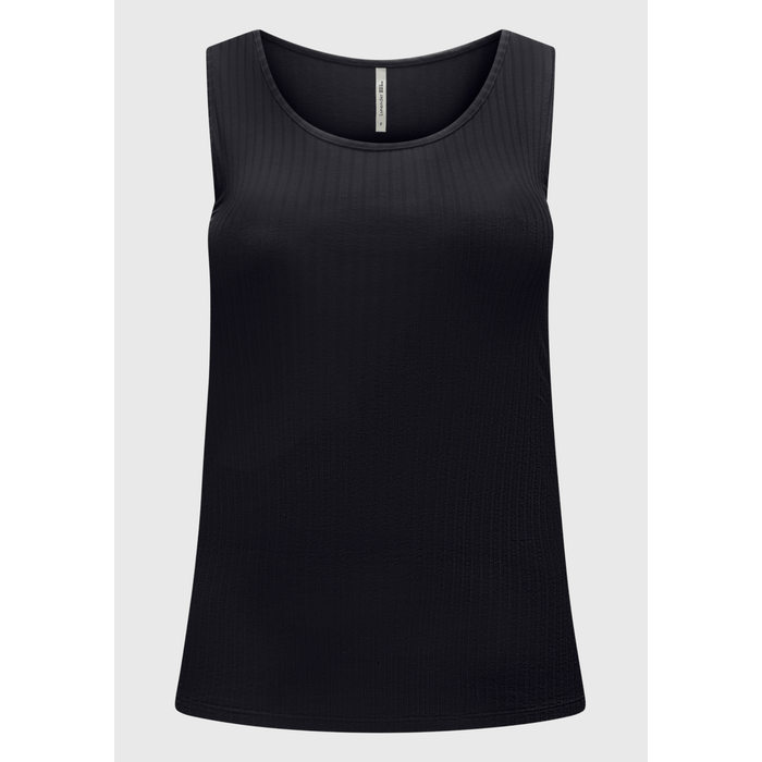 Blusa Regata Lunender Malha Viscose Elastano Básica Preto