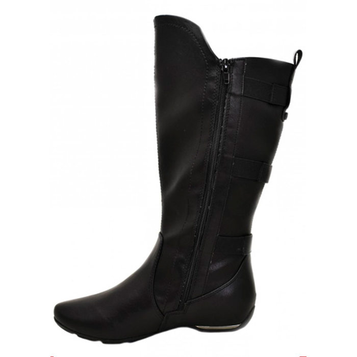 BOTA COMFORFLEX CANO MÉDIO DETALHE FIVELA PRETA