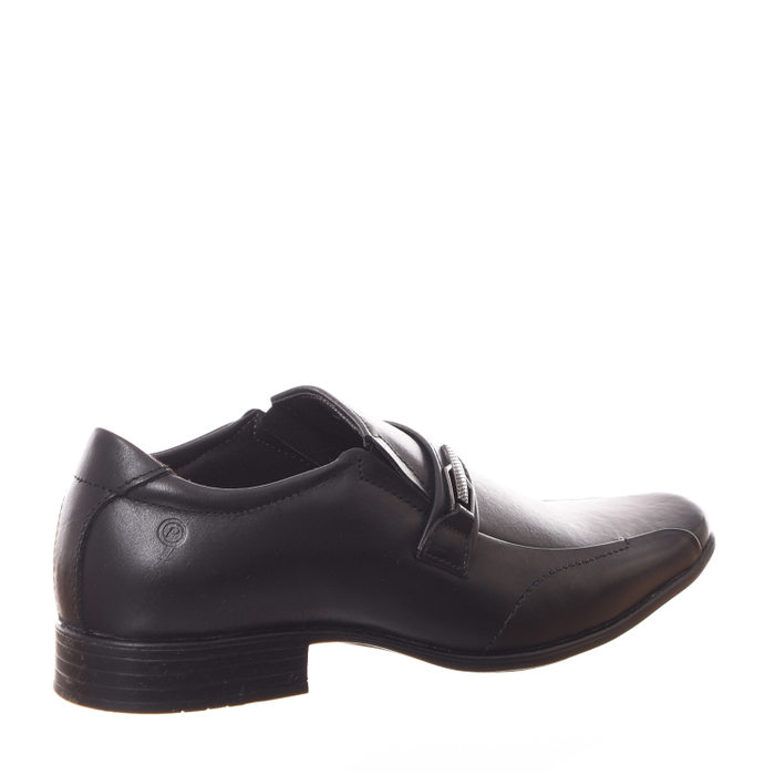 Sapato Pegada Detalhe Fivela Couro Preto