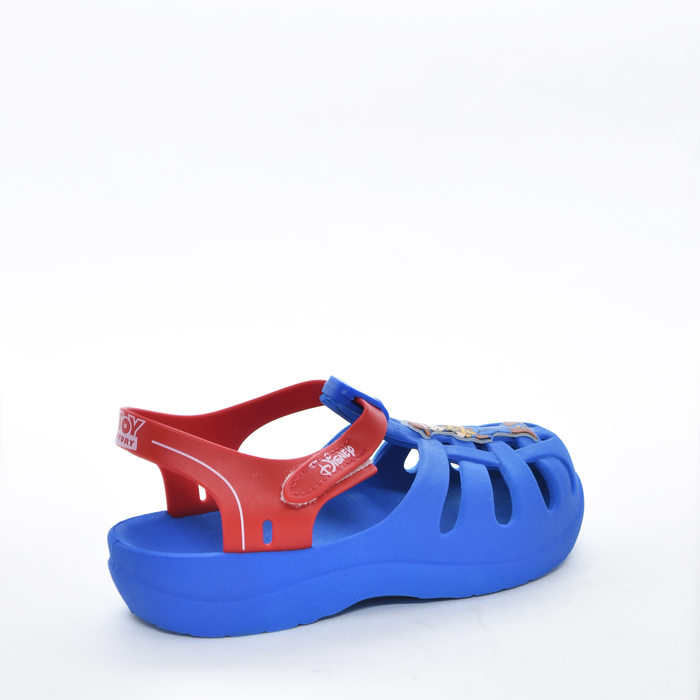 Sandália Crocker Grendene Disney Magic Toy Story Aplicação Wood e Buzz Fechamento Velcro Azul