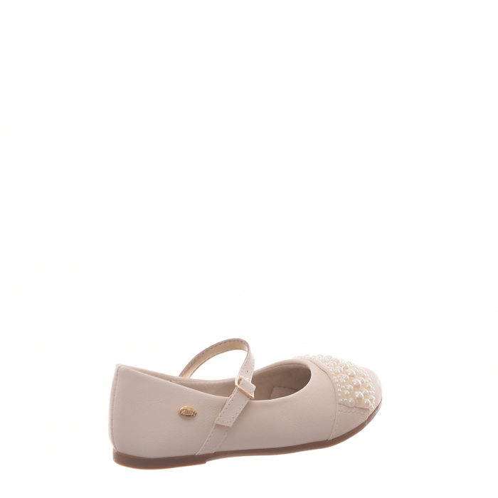Sapatilha Boneca Klin Anatômico Aplicação Pérola Off White