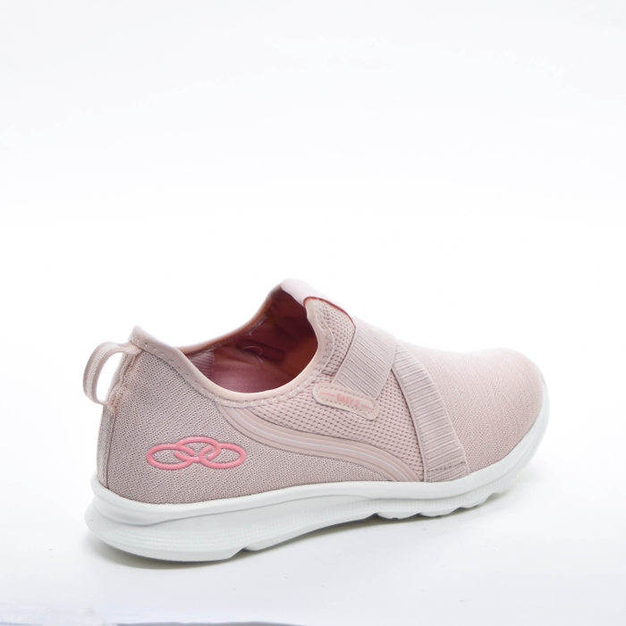 Tênis Slip-On Olympikus Easy 2 Mesh Zebra Tecnologia Evasense Palmilha Feetpad X Elástico Rosa Claro