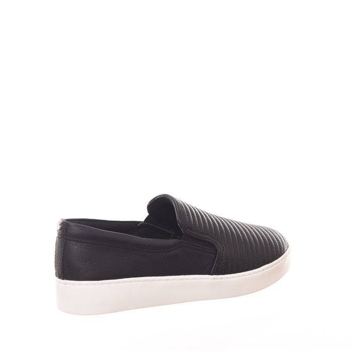 Tênis Slip-On Bottero Couro Detalhe Costura Preto