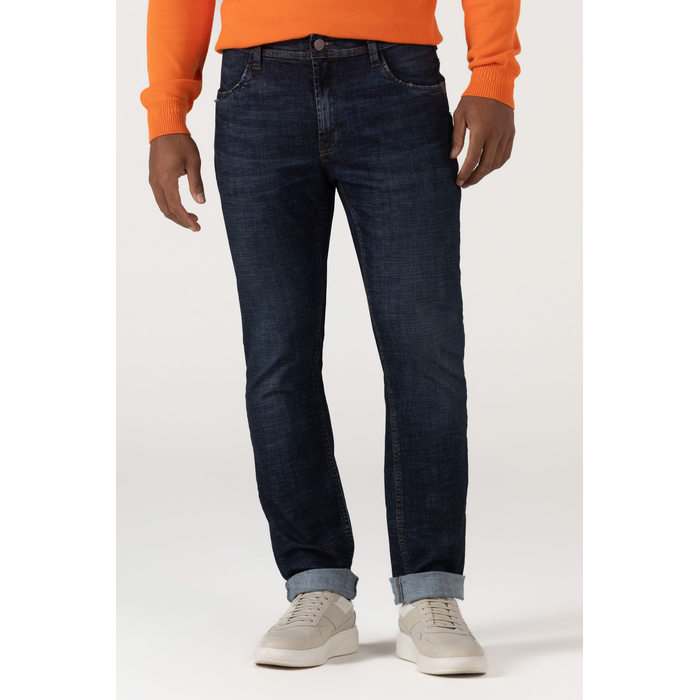 Calça Jeans Dlz Slim Algodão Elastano com Bolso Azul Escuro