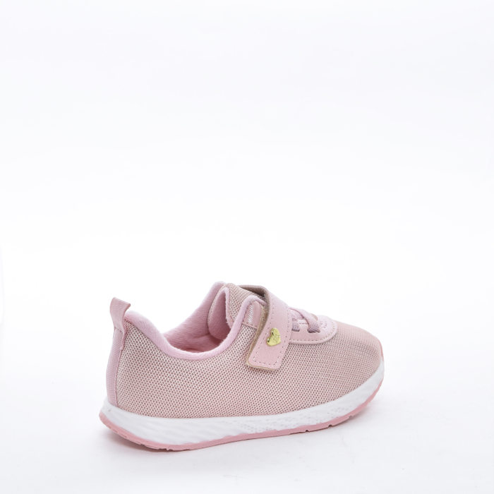 Tênis Jogger Molekinha Nylon Tecnologia Fresh Tech Fechamento Velcro Solado Trabalhado Rosa