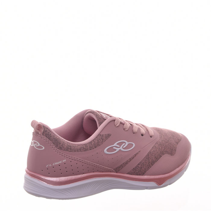 Tênis Olympikus Flower Detalhe Tecido Mescla Palmilha Feetpad Rosê