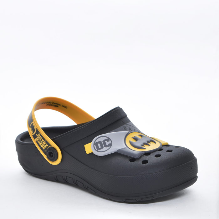 Sandália Crocker Grendene Liga da Justiça Batman Preto e Amarelo