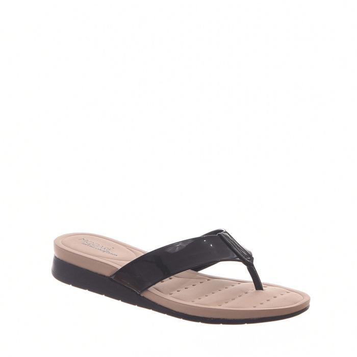 TAMANCO MODARE ULTRA CONFORTO ANABELA VERNIZ PRETA