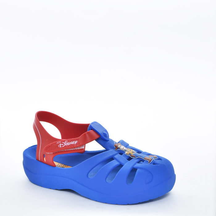 Sandália Crocker Grendene Disney Magic Toy Story Aplicação Wood e Buzz Fechamento Velcro Azul