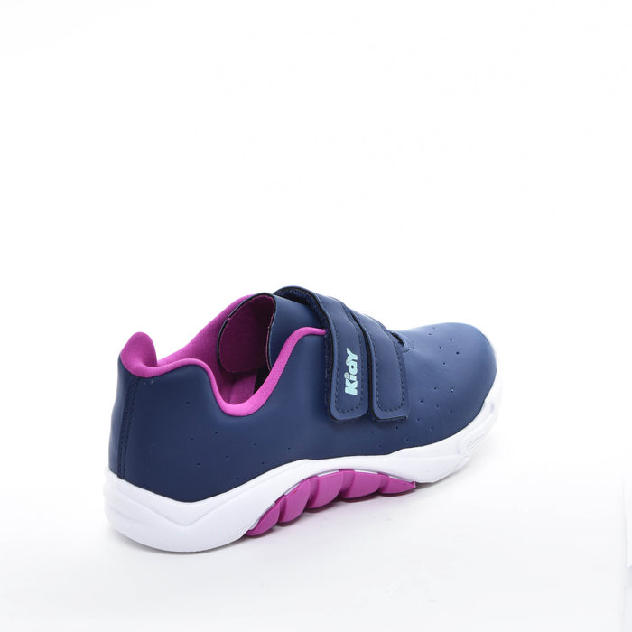 Tênis Kidy Anatômico Ortopédico Tecnologia Respi-tec Sola Antiderrapante Fechamento Dois Velcros Azu