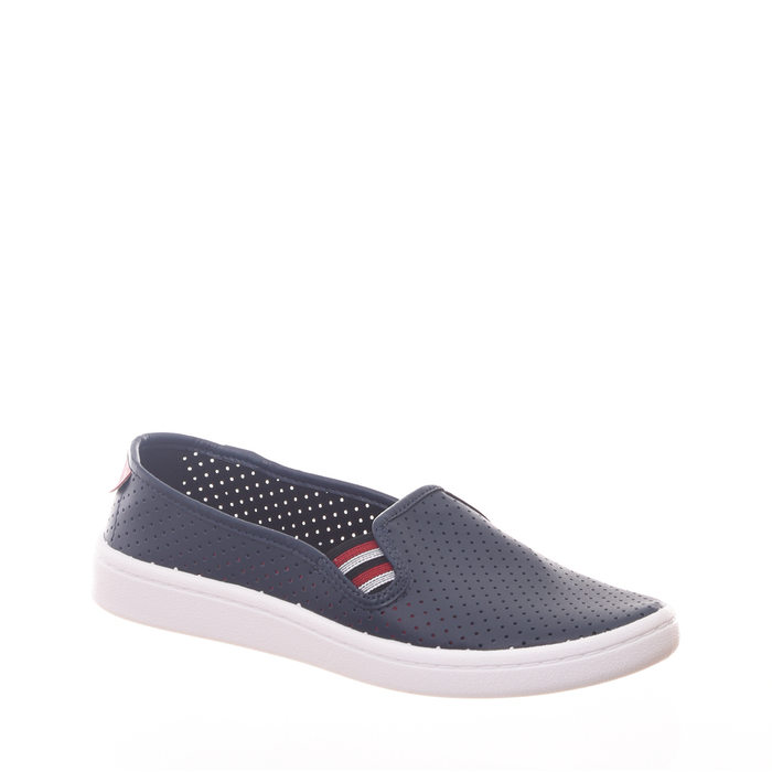 Tênis Moleca Slip-On Cabedal Microperfuros Palminha Flow Azul Marinho