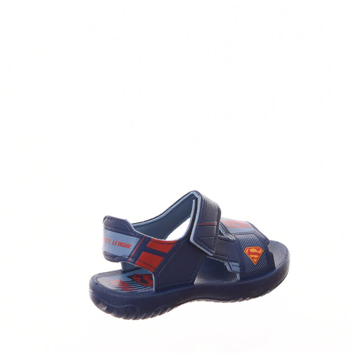 Sandália Grendene Liga da Justiça Super Homem Azul Marinho