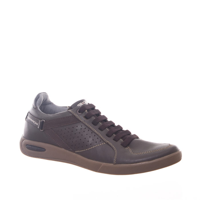 Sapatênis Ferracini Palmilha Float Cadarço Elástico Couro