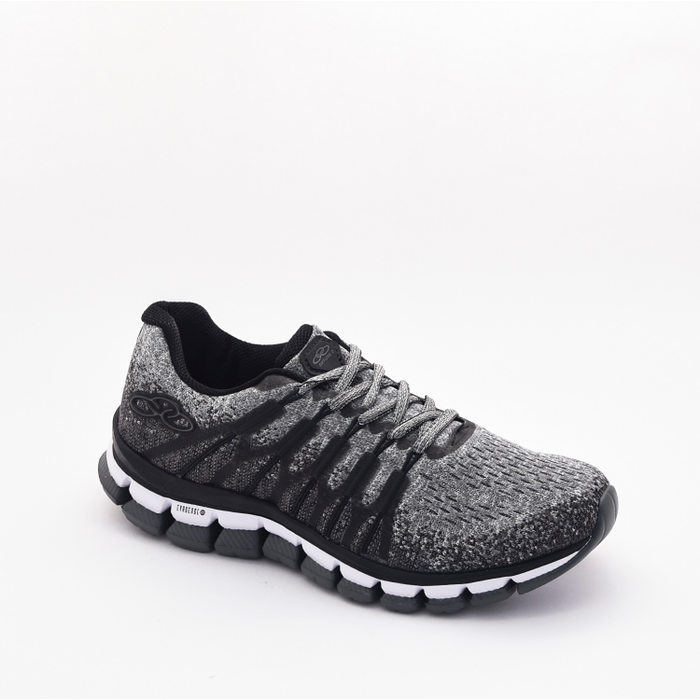 TÊNIS OLYMPIKUS DIFFUSE 2 KIDS MESH CINZA E PRETO