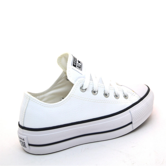Tênis Converse All Star Flatform Corino Branco