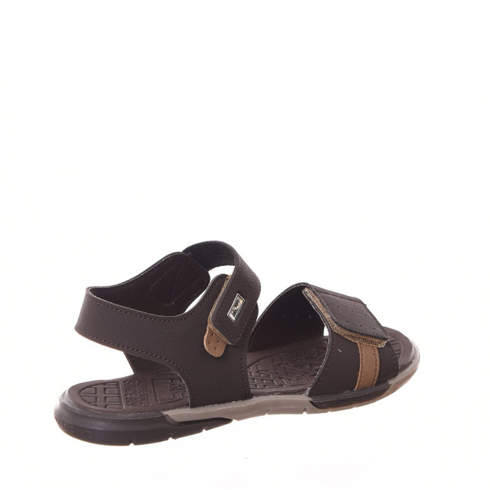 Sandália Papete Kidy Velcro Marrom