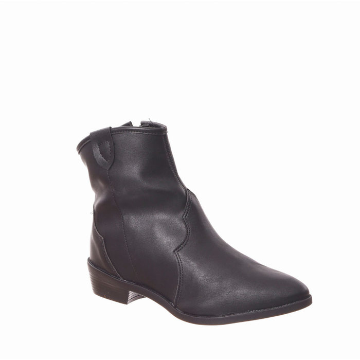 Bota Ankle Boot Sua Cia Mini Country Bico Fino Preta