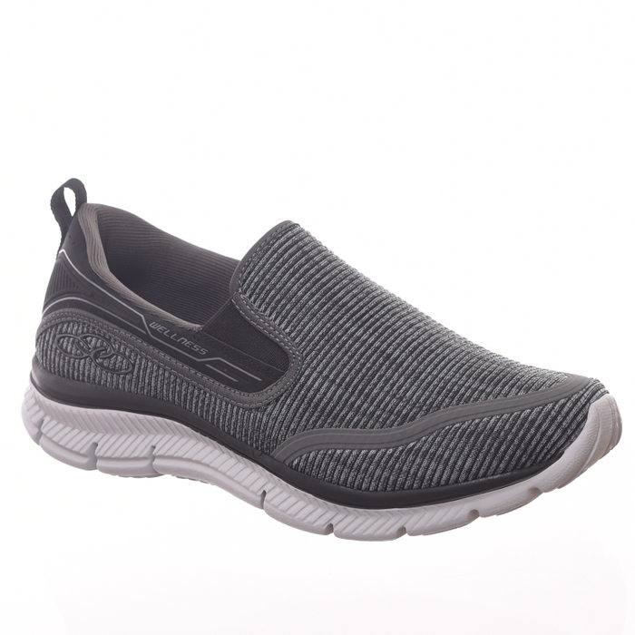 Tênis Slip-On Olympikus Wellness Palmilha Feetpad Grafite Mescla