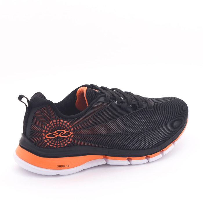 TÊNIS OLYMPIKUS SPIDER KIDS TEIA PRETO E LARANJA