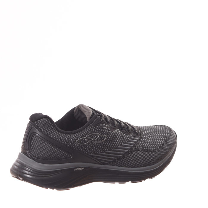 Tênis Olympikus Bred Kids Tecido Solado EVA Preto e Grafite