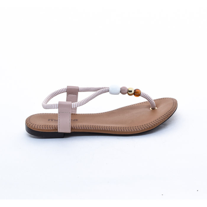 Sandália Moleca Cordão com Bolas Rosa