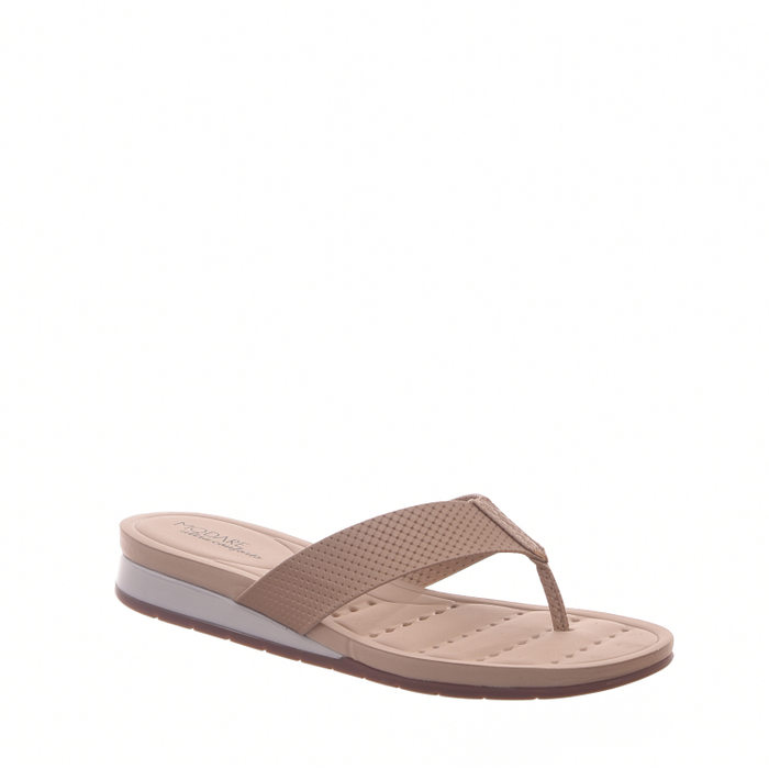 TAMANCO MODARE ULTRA CONFORTO CETIM ANABELA BEGE