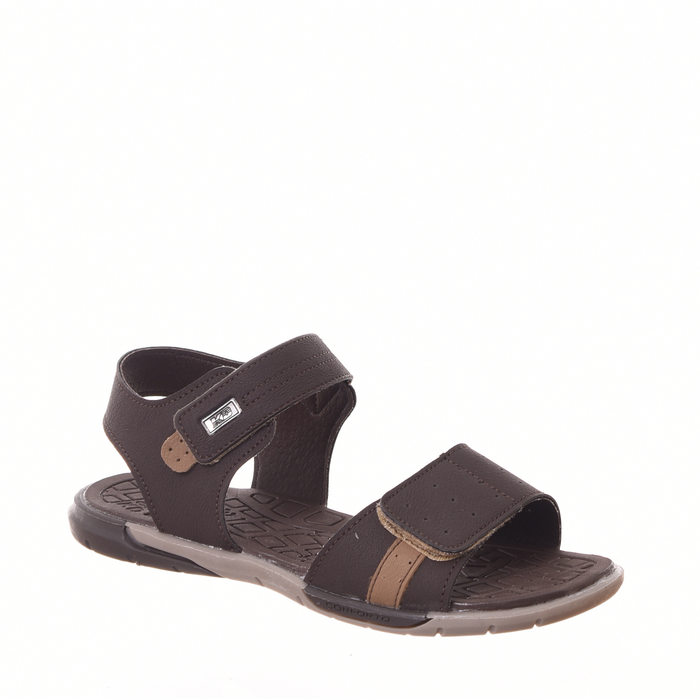 Sandália Papete Kidy Velcro Marrom
