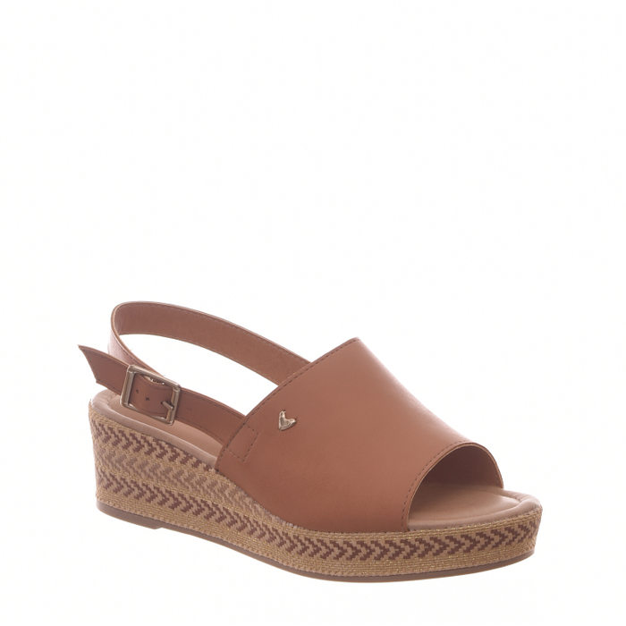 Sandália Mississipi Plataforma Trabalhada Caramelo