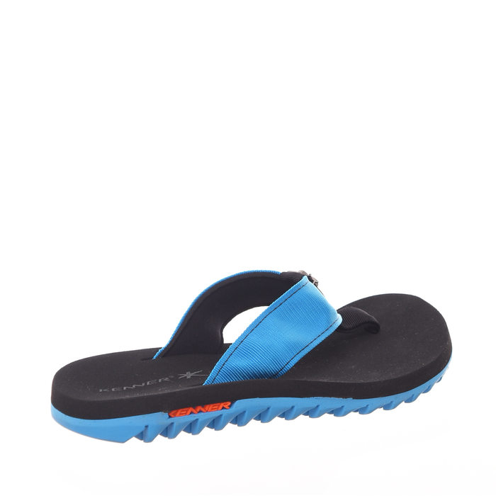 Chinelo Kenner Kivah Solado Tratorado Azul e Preto