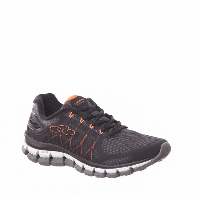 Tênis Olympikus Mesh Freedom Tecnologia Evasense Preto Mescla e Laranja