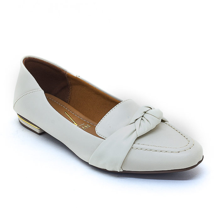 Sapato Mocassim Vizzano com Nó Off White