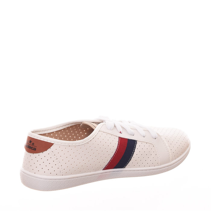 Tênis Moleca Microperfuros Listra Lateral Branco
