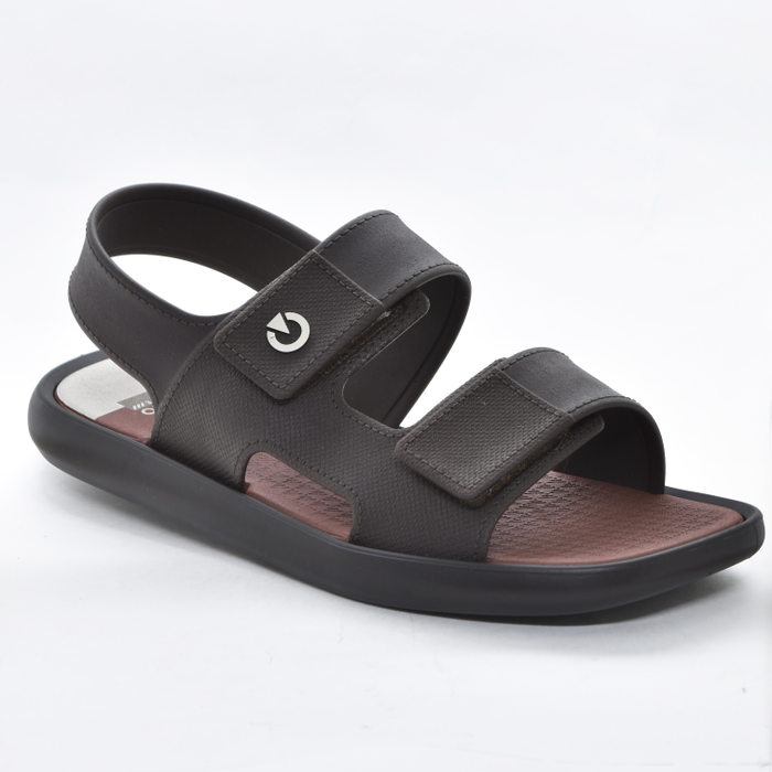 Sandália Papete Cartago Mali XIII AD Fechamento Dois Velcro Marrom